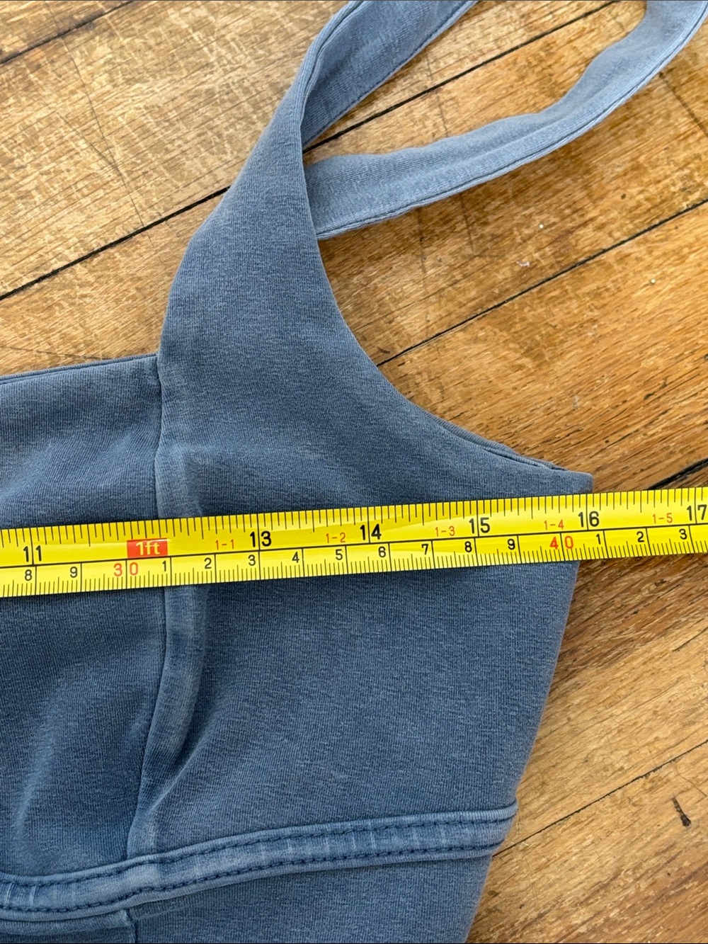 Free People Movement Inbound Onesie Sleeveless Blue Jumpsuit Drawstring Waist - Picture 12 of 15